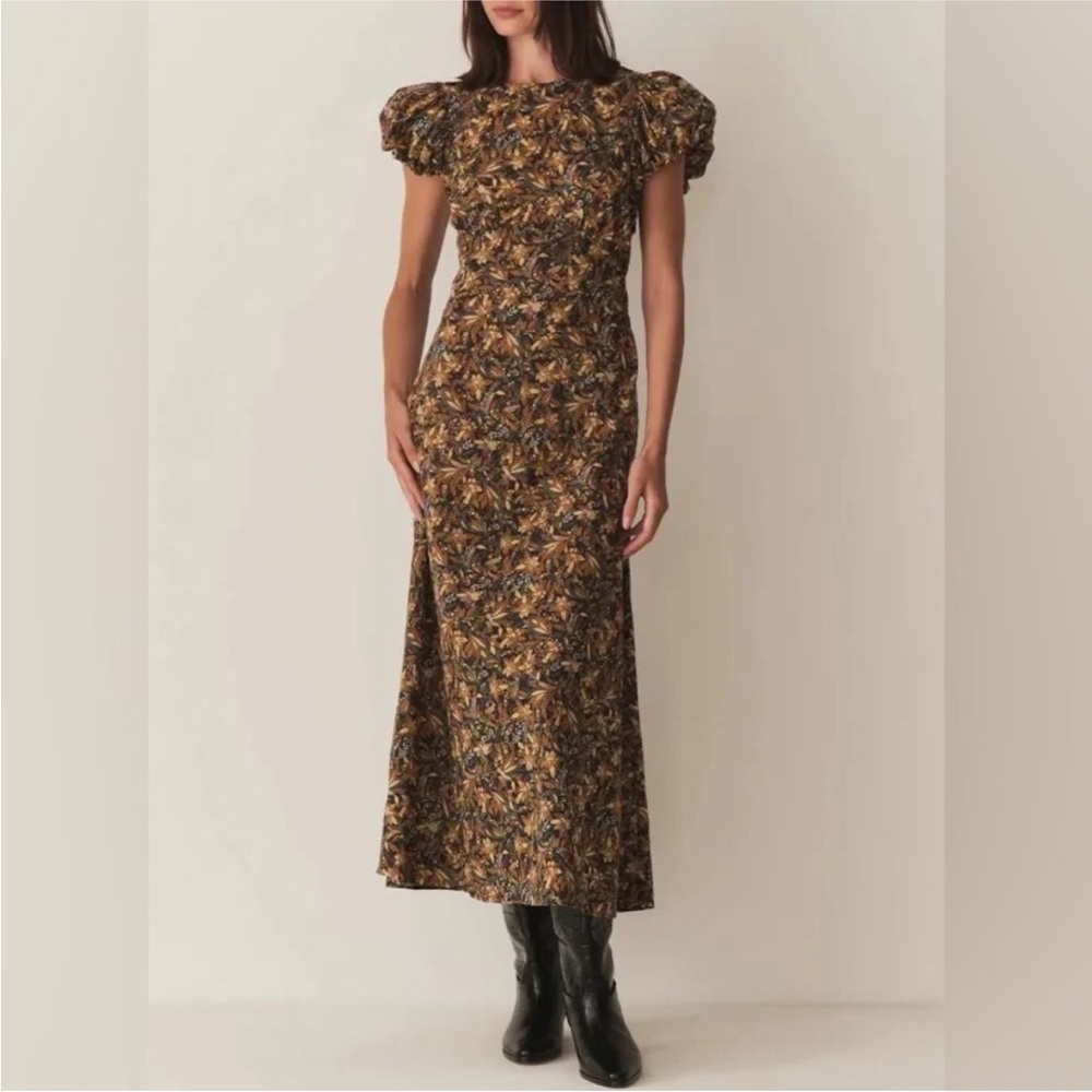 Doen Rhodia Dress in Noir Narcissus Floral size small